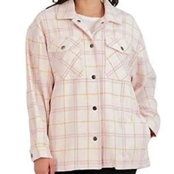 HFX Jackets & Blazers - HFX Long Sleeve Cozy Shacket Shirt Jacket Women's Size M